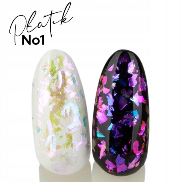 Ozdoba do paznokci Yoshi Holo Flakes No1