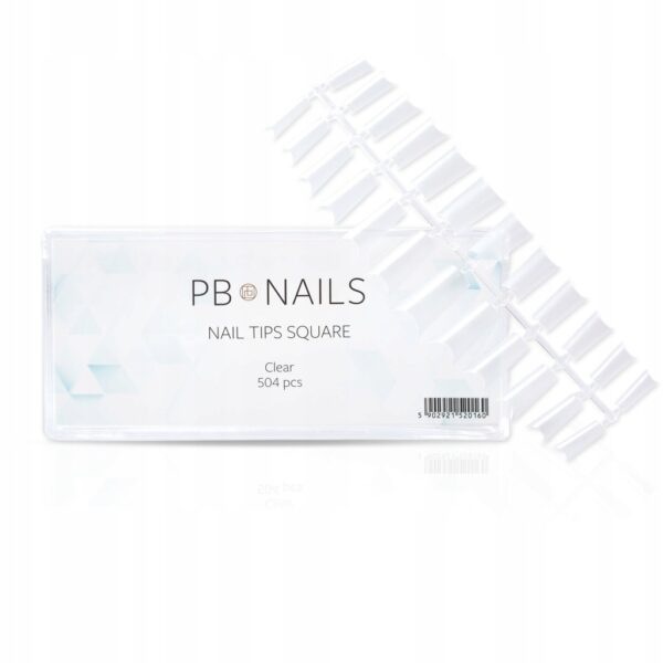 Tipsy tunelowe PB Nails Tips Square 504szt