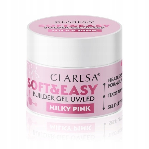 Żel budujący Claresa Soft&Easy Milky Pink 90g