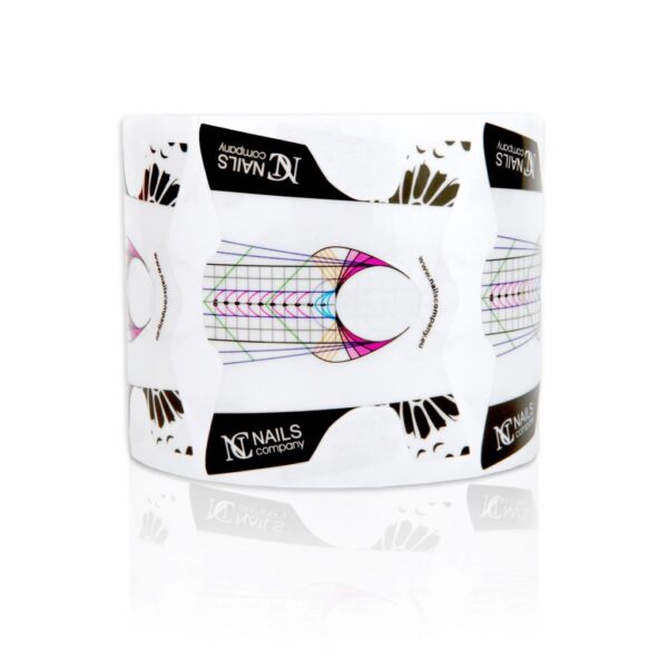 Szablon do przedłużania paznokci NC Nails Transparent Nail Form 500szt