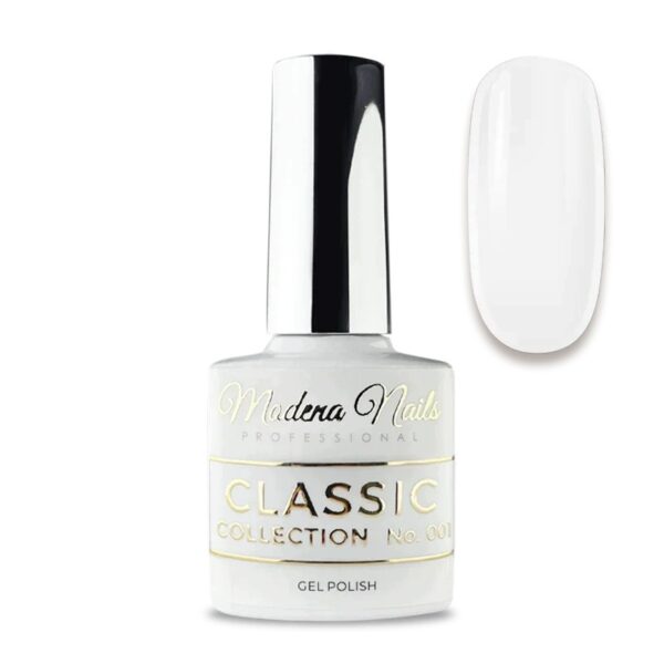 Lakier hybrydowy Modena Nails White 001 7,3ml