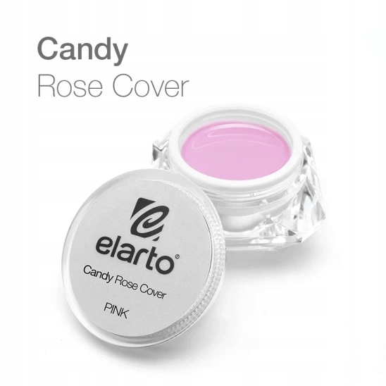 Żel Budujący Elarto Różowy Candy Rose Cover 50g