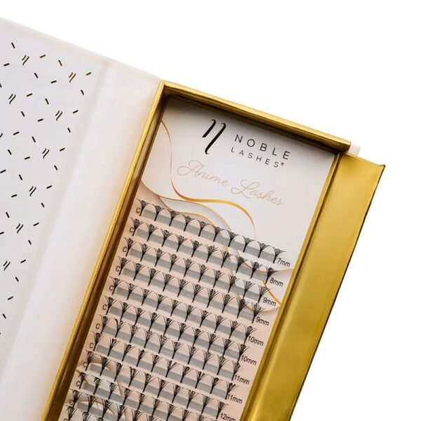 Rzęsy Noble Lashes Anime Lashes - Efekt Piórka (Plume) D MIX