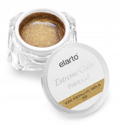 Żel do zdobień Elarto Extreme Color Paint Gel Metallic Gold 5g
