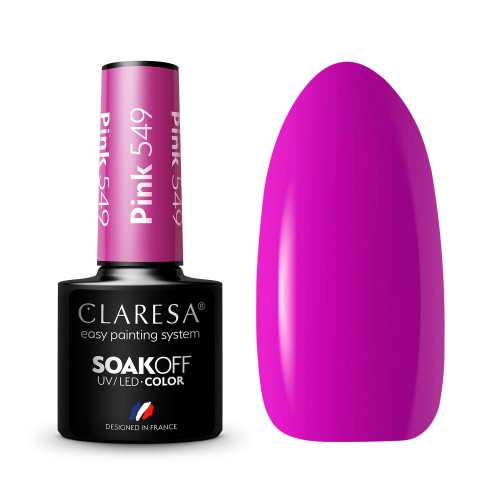 Lakier hybrydowy Claresa Pink 549