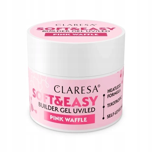 Żel budujący Claresa Soft&Easy Pink Waffle 45g