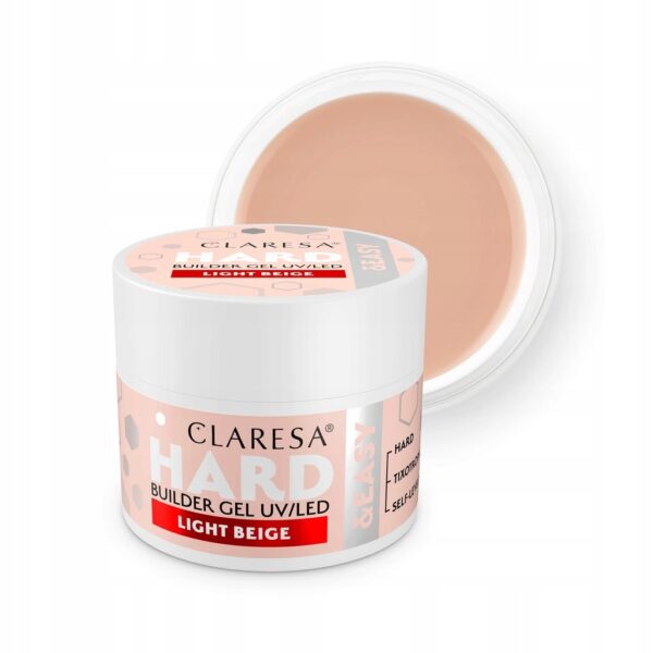 Żel budujący Claresa Hard&Easy Builder Gel Light Beige 12g