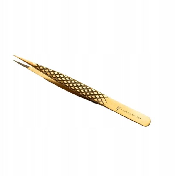 Pęseta do rzęs Noble Lashes Gold PRO 6