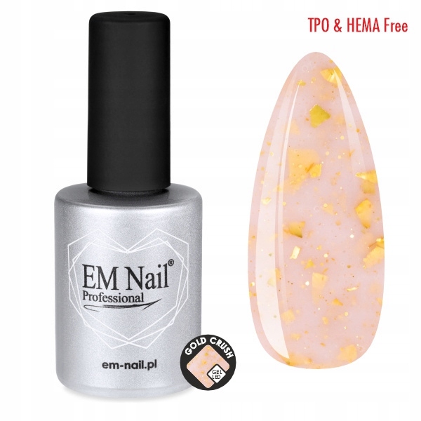 Żel w butelce EM Nail Gold Crush 15ml