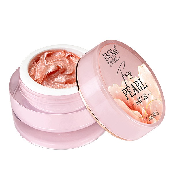 Żel do zdobień 3D EM Nail Fairy Pearl Art Gel Coral 5