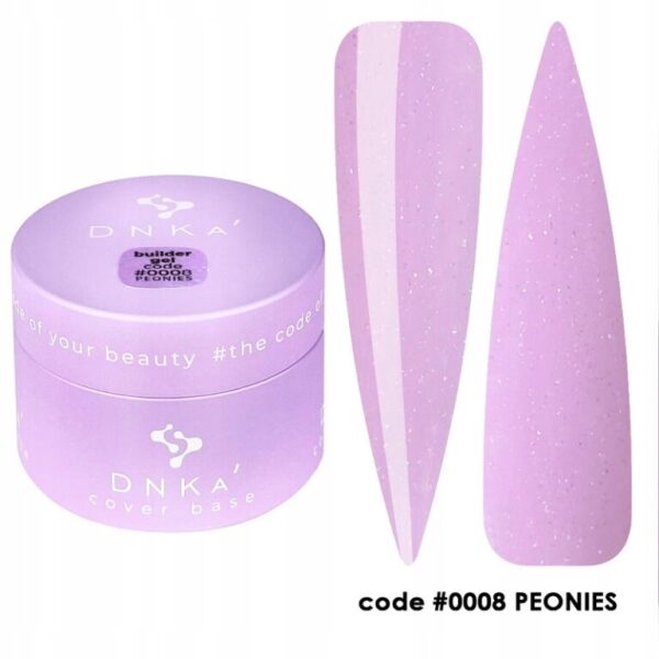 Żel budujący DNKa' Builder Gel #0008 Peonies 30ml