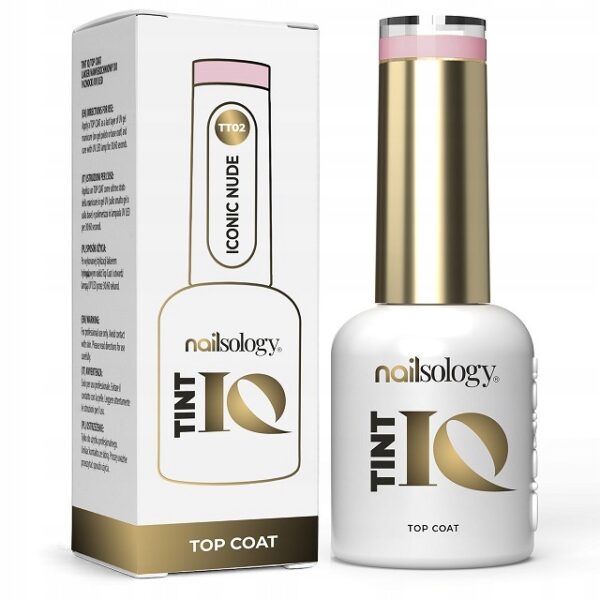 Top hybrydowy do paznokci Clavier Nailsology TintIQ Iconic Nude TT02 8ml