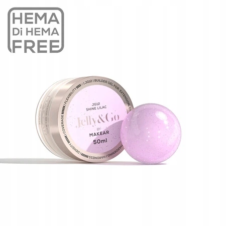 Żel budujący Makear Jelly&Go Lilac JG12 50ml