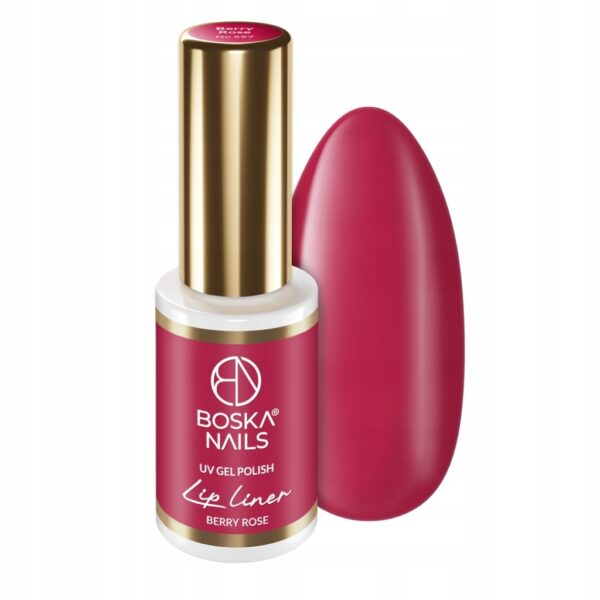 Lakier hybrydowy Boska Nails Lip Liner Berry Rose No 597 6ml