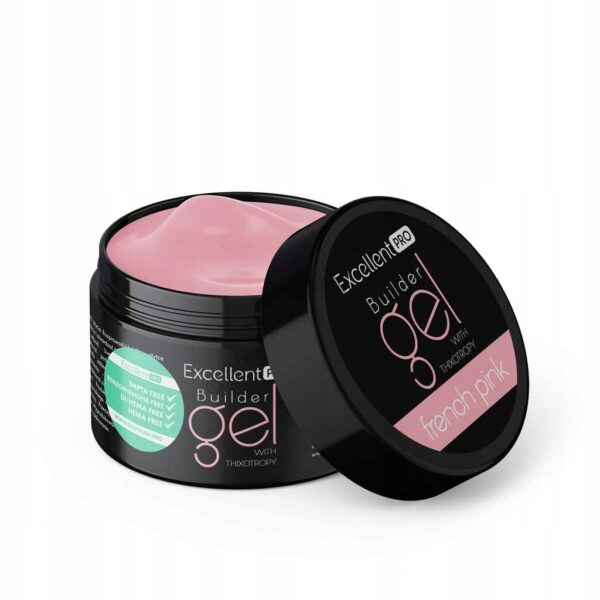 Żel budujący Excellent Pro Builder Gel Thixotropy French Pink 50g