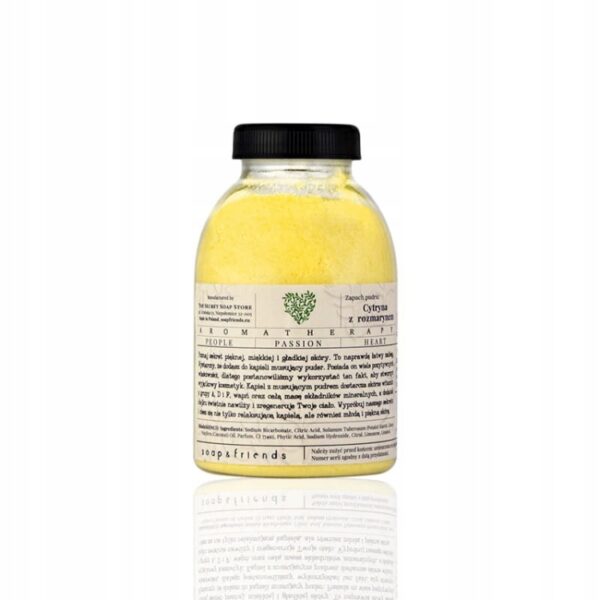 Puder do kąpieli Soap & Friends Cytryna z rozmarynem 200g