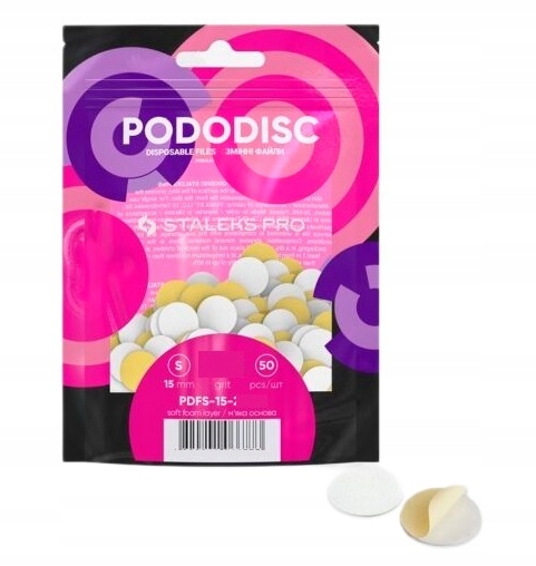 Nakładki wymienne miękkie Staleks Pododisc S 240g PDFS-15-240w