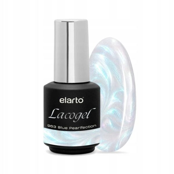 Lakier hybrydowy Elarto Lacogel 963 Blue Pearlfection 7ml