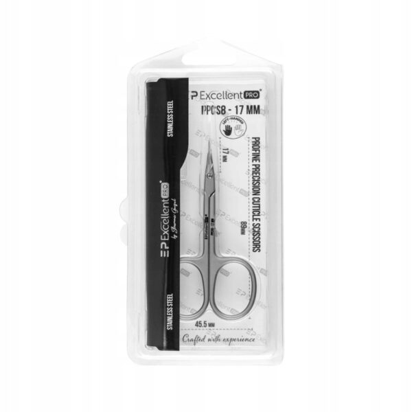 Nożyczki do skórek Excellent Pro ProFine Precision Cuticle Scissors 17mm
