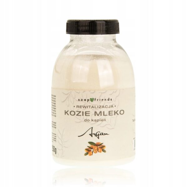 Kozie mleko do kąpieli Soap & Friends Argan ze złotem 500g
