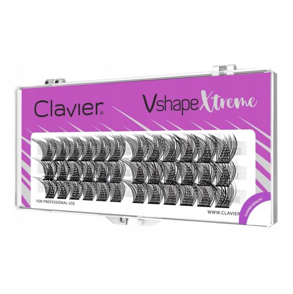 Kępki rzęs Clavier Vshape Extreme 15mm