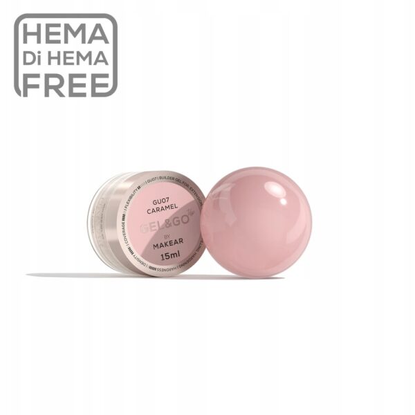 Żel budujący Makear Gel&Go GU07 Caramel 15ml