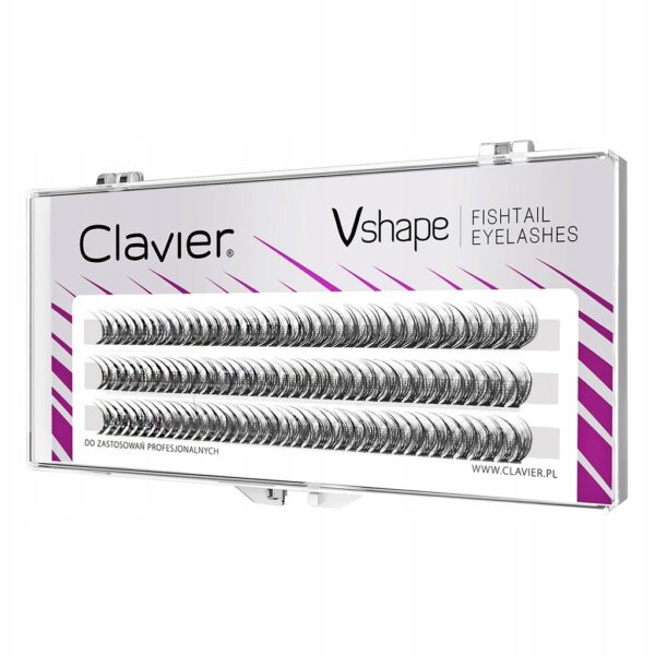 Kępki rzęs Clavier V-Shape MIX 10-12-14mm