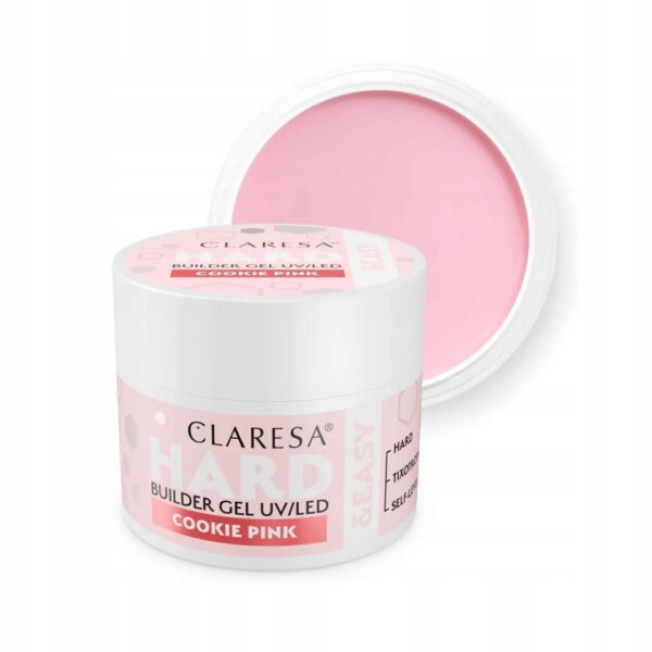 Żel budujący Claresa Hard&Easy Builder Gel Cookie Pink 45g