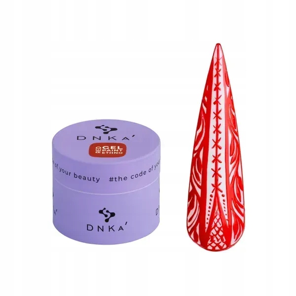 Żel do zdobień DNKa' Gel Paint Ethno Red 5ml