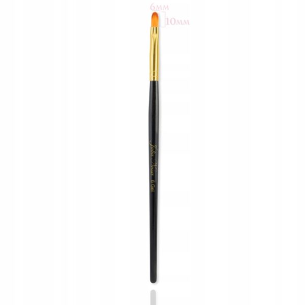 Pędzelek do żelu Julia Nessa Wood Gel Brush 6