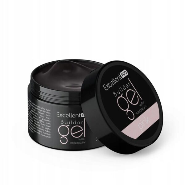 Żel budujący Excellent Pro Builder Gel Thixotropy Pink Clear 15g