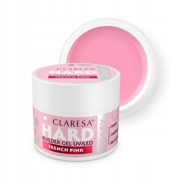 Żel budujący Claresa Hard&Easy Builder Gel French Pink 45g