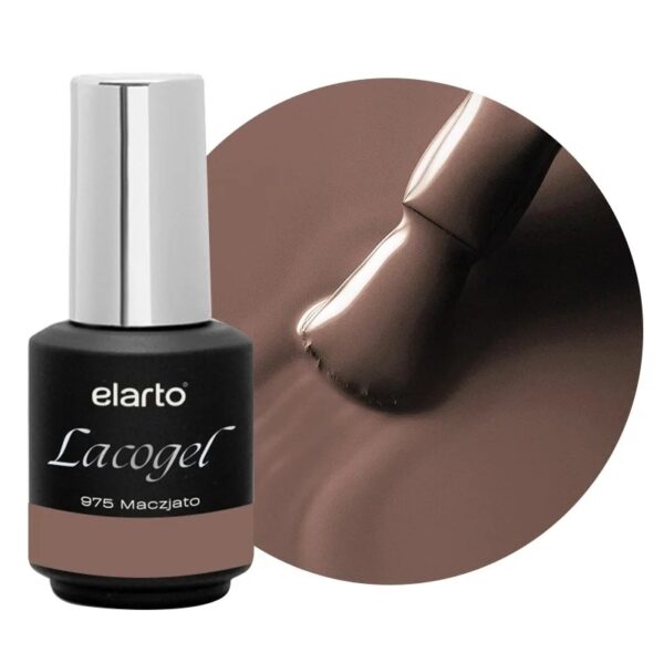 Lakier hybrydowy Elarto Lacogel 975 Maczjato 7ml