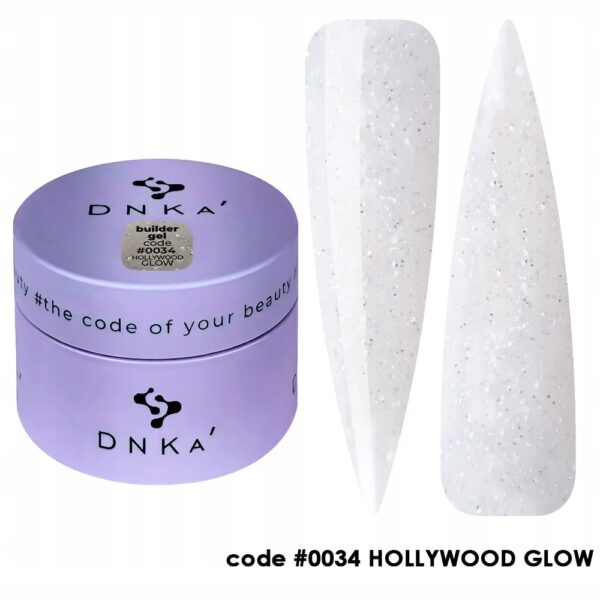 Żel budujący DNKa' Builder Gel #0034 Hollywood Glow 15ml