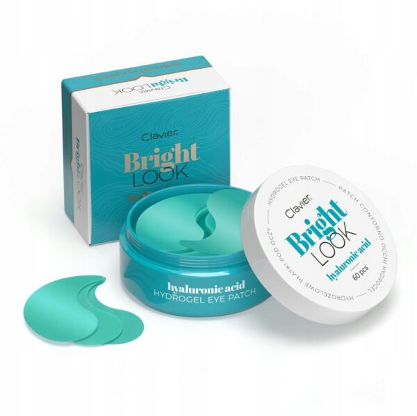 Płatki hydrożelowe pod oczy Clavier Bright Look Hyaluronic Acid 60szt