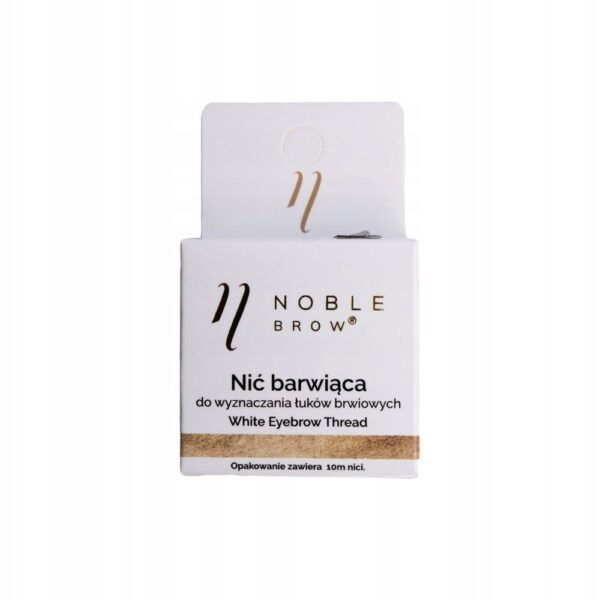 Nić barwiąca biała do geometrii brwi Noble Lashes White Eyebrow Thread