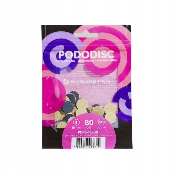 Nakładki wymienne miękkie Staleks Pododisc S 80g PDFS-15-80