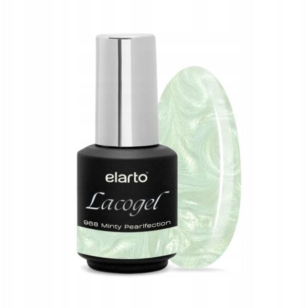 Lakier hybrydowy Elarto Lacogel 968 Minty Pearlfection 7ml