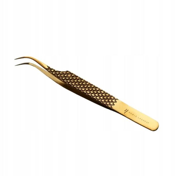 Pęseta do rzęs Noble Lashes Gold PRO 4