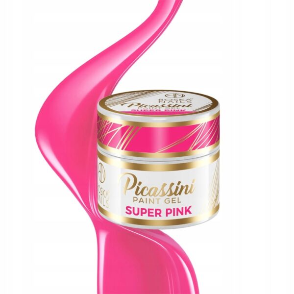 Żel do zdobień Boska Nails Picassini Paint Gel Super Pink 5ml