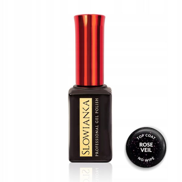 Top hybrydowy Słowianka Top Coat No Wipe Rose Veil 10g