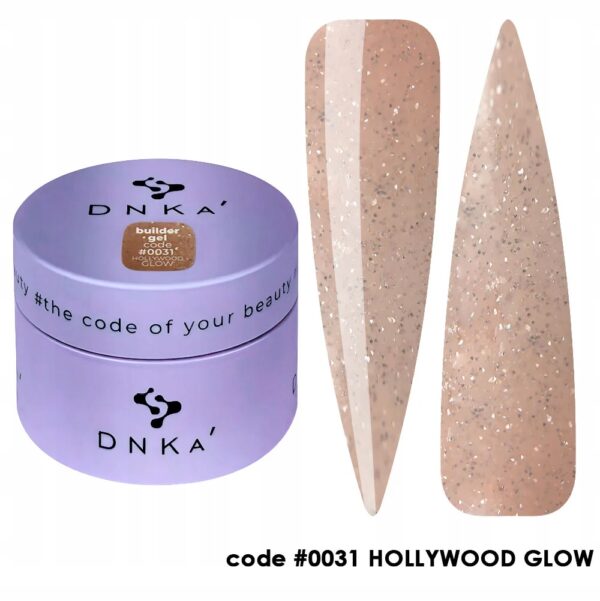 Żel budujący DNKa' Builder Gel #0031 Hollywood Glow 15ml