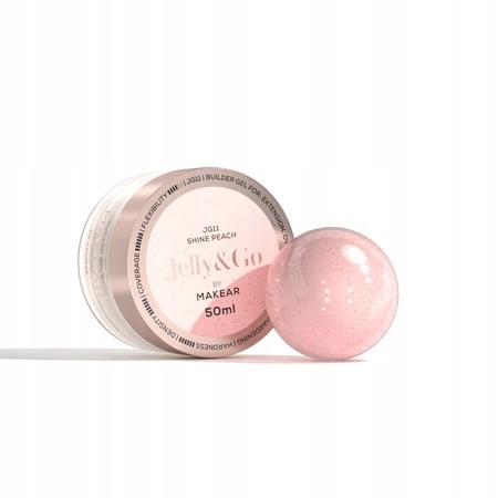 Żel budujący Makear Jelly&Go Shine Peach JG11 50ml