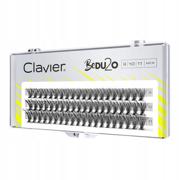 Kępki rzęs Clavier BeDU2O Double Volume 9mm