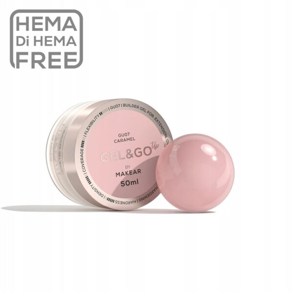 Żel budujący Makear Gel&Go GU07 Caramel 50ml
