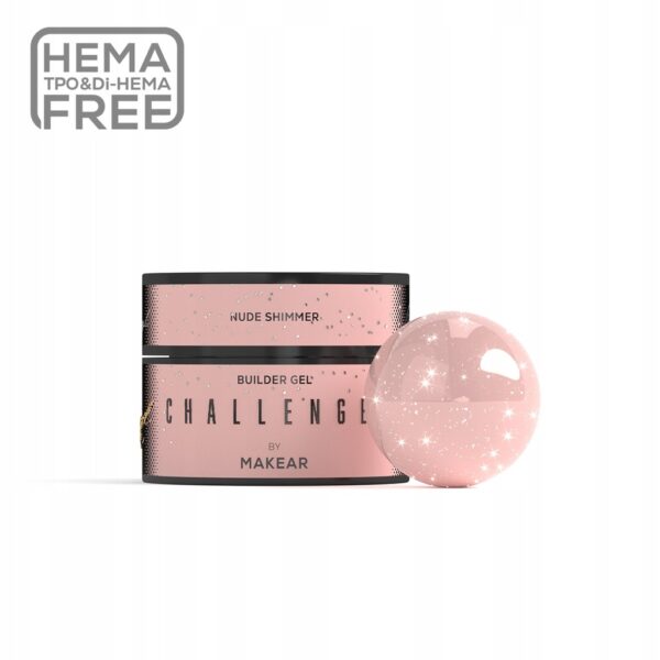 Żel budujący Makear Challengel Shimmer Nude HG16 50ml