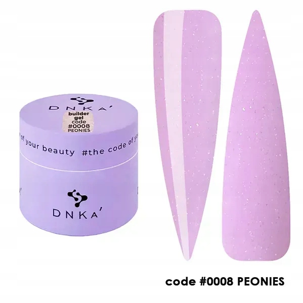 Żel budujący DNKa' Builder Gel Code #0008 Peonies 15ml