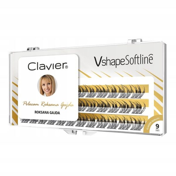 Kępki rzęs Clavier Vshape Softline by Roksana Gajda 9mm
