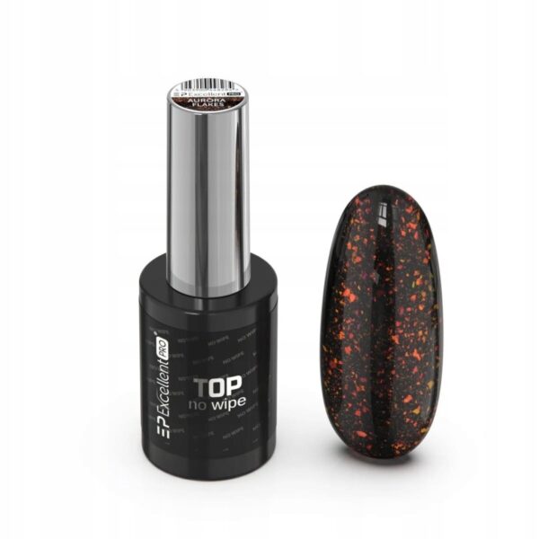 Top hybrydowy Excellent Pro Top No Wipe With Effect Aurora Flakes 11g