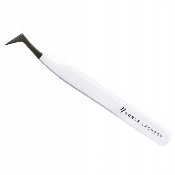 Pęseta do rzęs Noble Lashes White Sharp